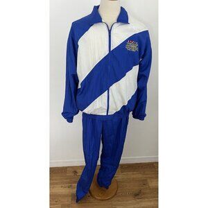 Trump Marina Hotel & Casino Men's L Nylon Windbreaker Jacket Pant Set Tracksuit